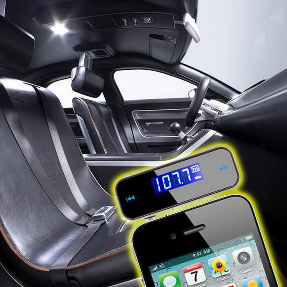 Mini 3.5mm FM Transmitter Wireless LCD Display FM Transmitter Modulator Wireless In-car Music Audio For Mobile Phones Car Kit