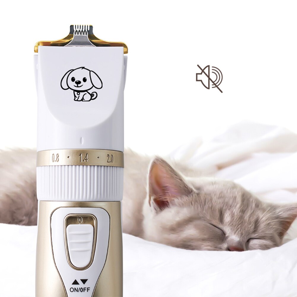 Rechargeable Electrical Dog Hair Trimmer USB Charging Pet Hair Clipper Low-noise Cat Hair Remover Grooming Hair Cutter Machine