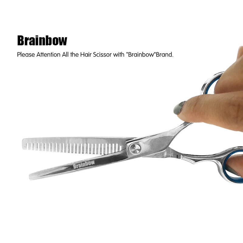 Brainbow 6 inch Snijden Dunner Styling Tool Haar Schaar Rvs Salon Kappersscharen Regelmatige Platte Tanden Messen