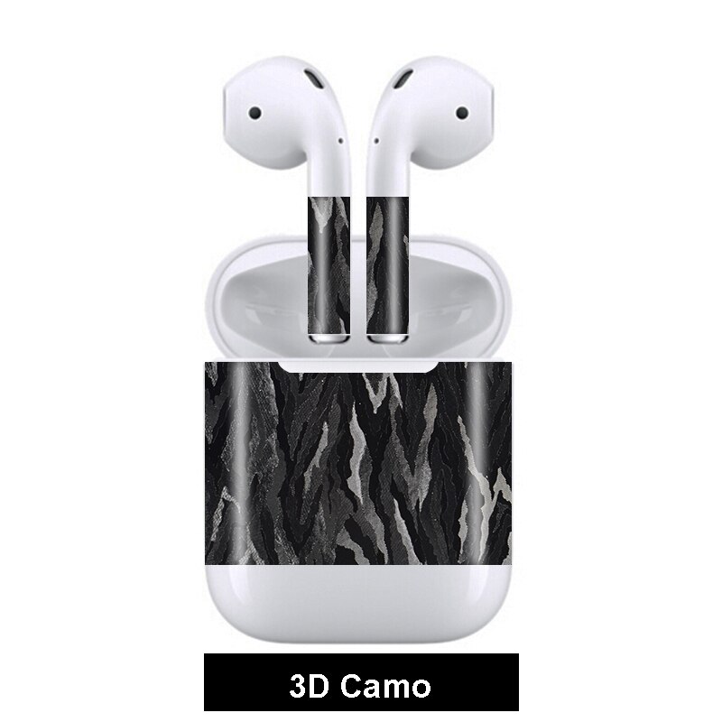 3D Camo Pelli di Coccodrillo pelle di Serpente A Prova di Graffio Auricolare Films Sticker Per Apple Airpods Autoadesivo Della Pelle: 3D Camo