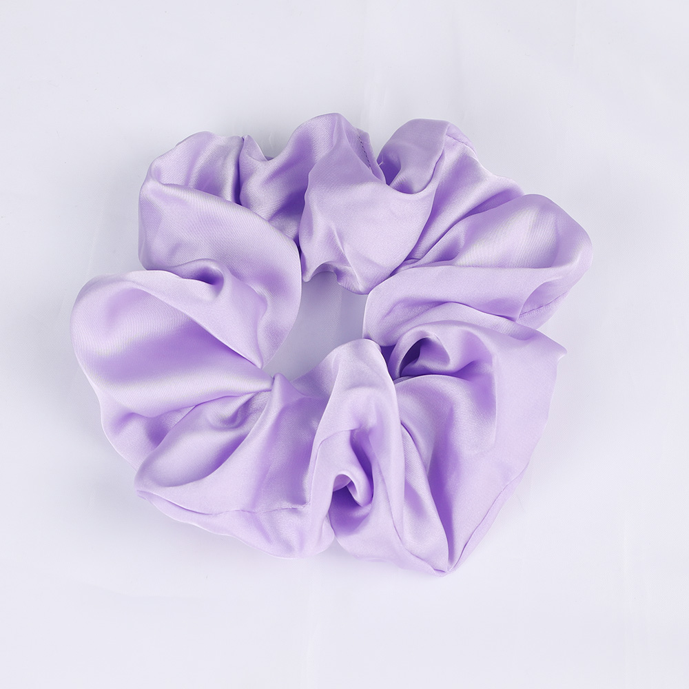 Gomas elásticas de satén de seda para el cabello para mujeres y niñas, coleteros, lazos para el cabello, diademas, accesorios para el cabello de ,: Gris claro