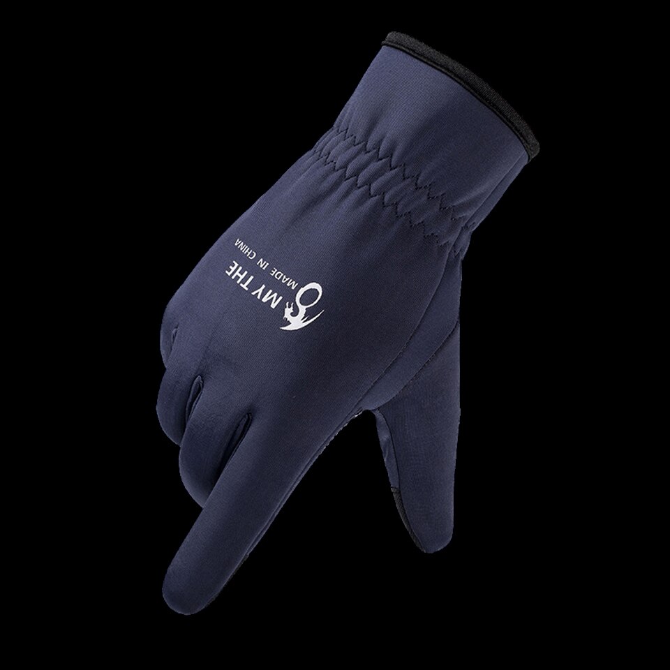 Gants imperméables antidérapants pour écran tactile, pour la pêche en hiver, durables, cyclisme, Fitness, carpe: Type A-Blue / XL
