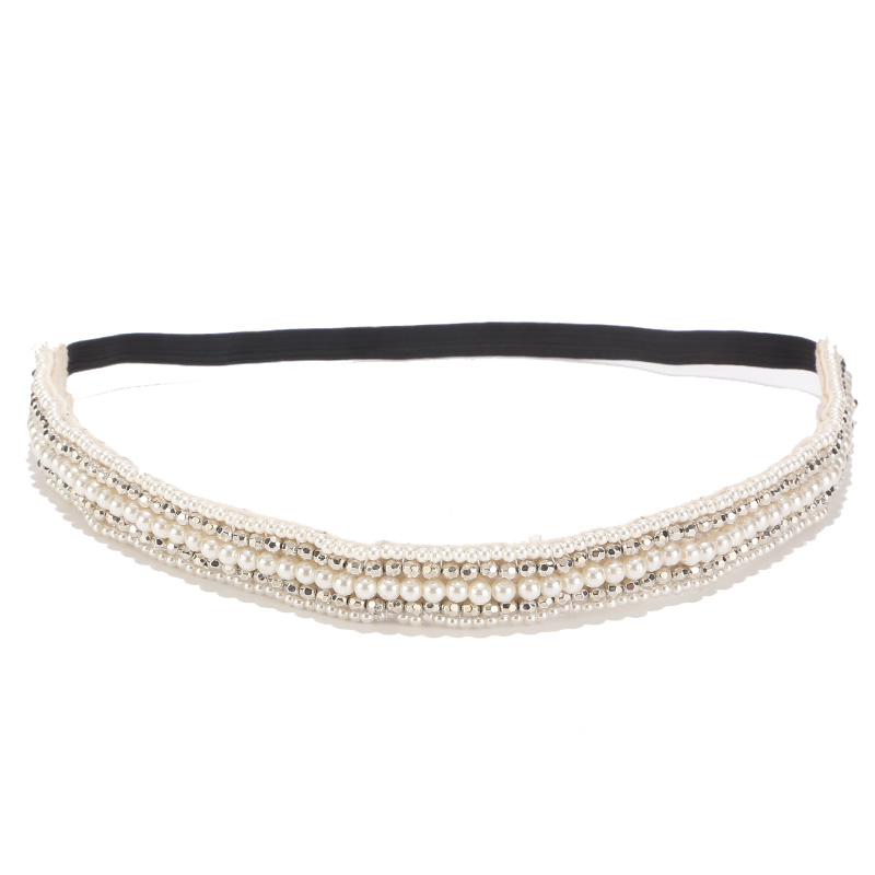 Europese Bruiloft & Engagement Bruids Parel Strass Hoofdbanden Bruidsmeisje Haar Houder Accessoires Vintage Crystal Haarband