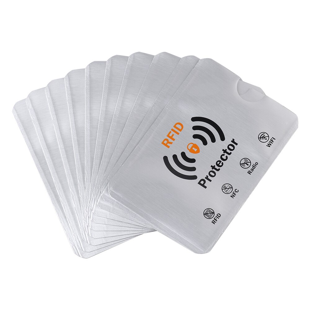 10pcs Anti Theft RFID Blocking Card Protector Sleeve Card Holder To Prevent Unauthorized Scanning of Card: 3