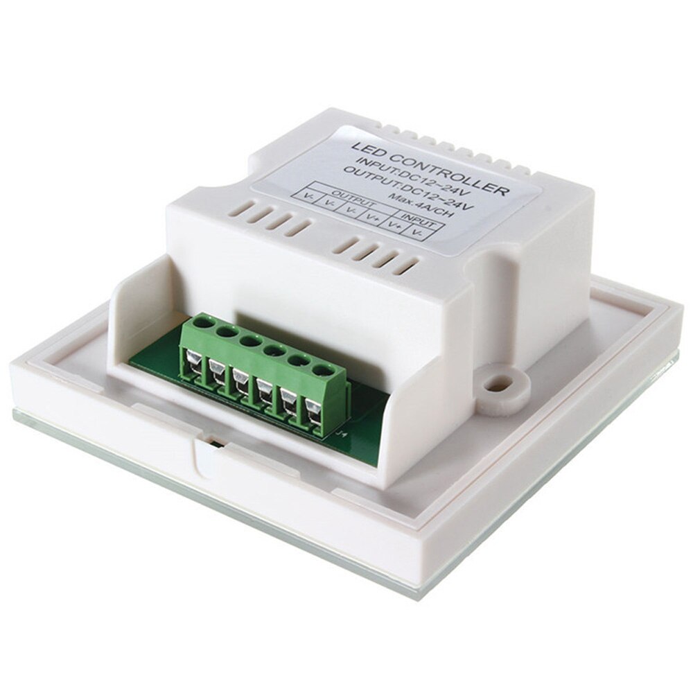 DC 12V-24V Touch Panel LED Lights Dimmer Smart Controller Wall Mounted Switch