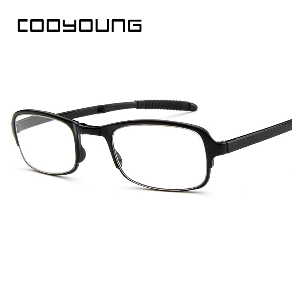 COOYOUNG Foldable Unisex Reading Glasses Men Women Presbyopic Glasses With Box