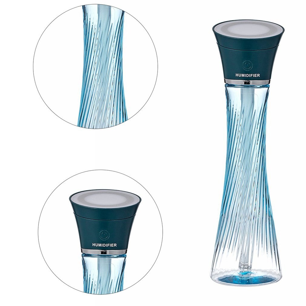 Tour magique humidificateur coloré grande capacité humidificateur bureau muet humidificateur USB Rechargeable humidificateur d'air: green