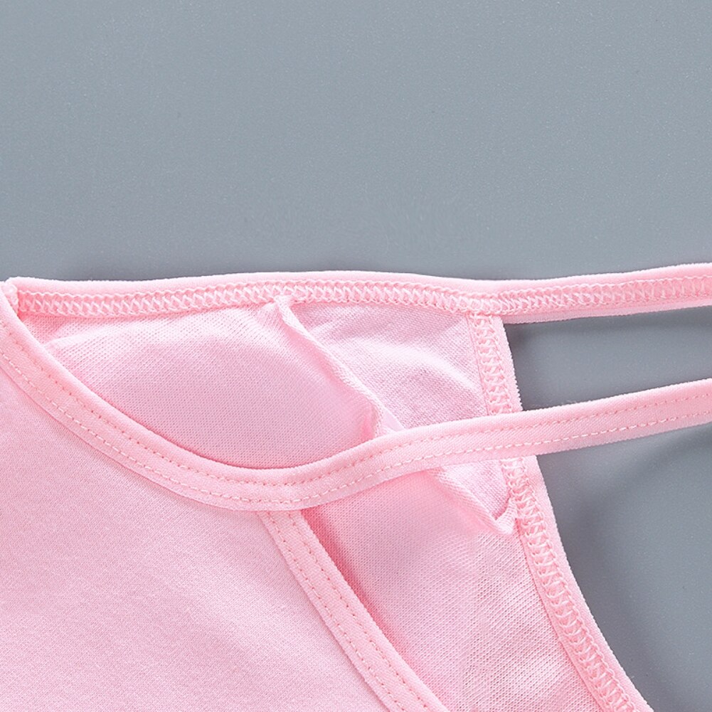 Bobora Girls Sports Bra Kids Cotton Teenage Underwear Young Girl Training Bra Sports Student Thin Cup Teen Bra