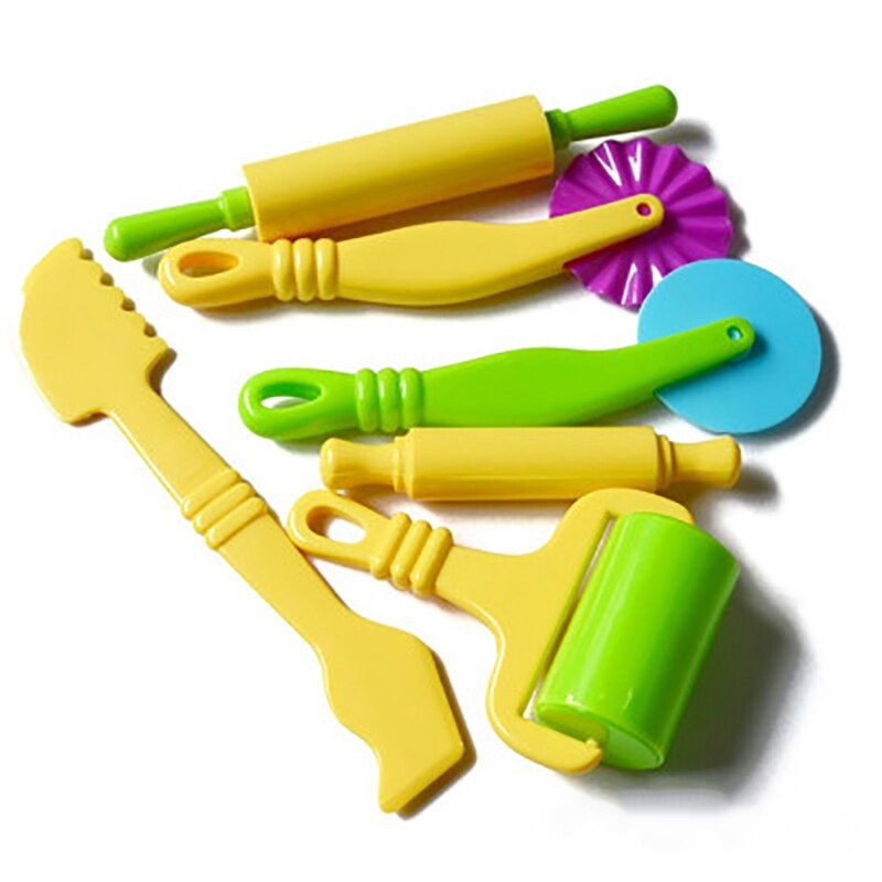20Stck freundlicher DIY Handgemachte Bunte Tonne Plastilin Ebene bilden Werkzeug einstellen Bunte Plastilin