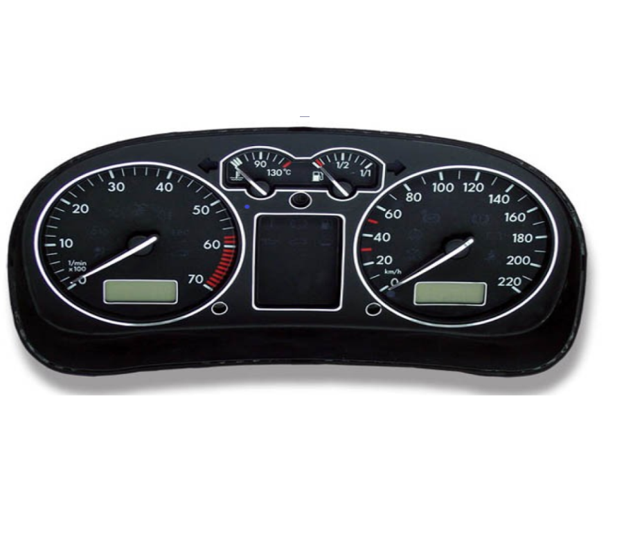 Golf MK4 Eurovan Matt Chrome Speedometer Car Decoration Gauge Dash Dial Rings Passat B5 Bezel Trim Dashboard Surrounds