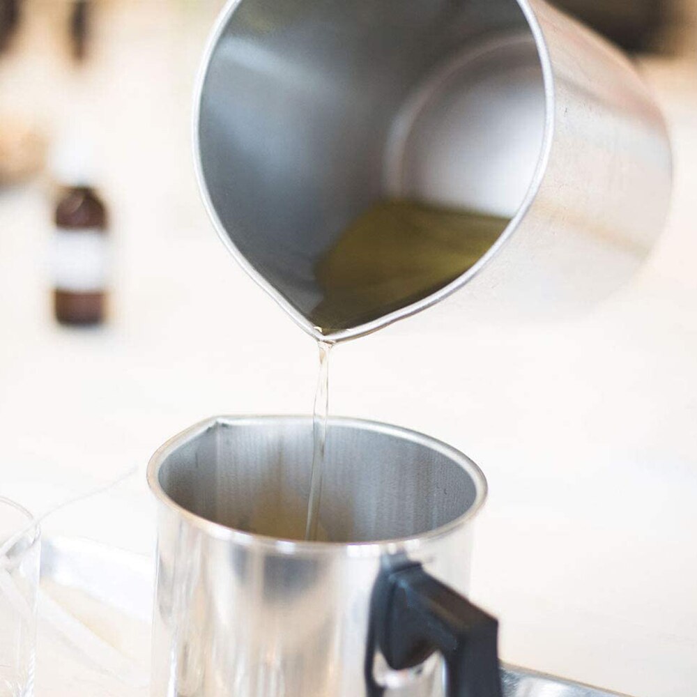 Vela de 1,2l para derretir cera, olla de aluminio para fundir jabón de vela de aromaterapia, herramienta de jabón hecha a mano antiadherente, utensilios de bricolaje fáciles de limpiar