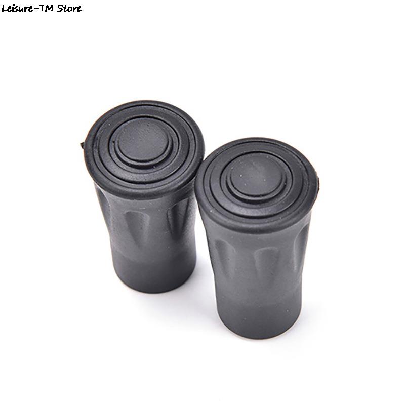 2 stk / sett gummi spiss karbonfiber tur teleskop pinne nordisk gå leir legering hylse krykke bar wolfram trek pol kurv