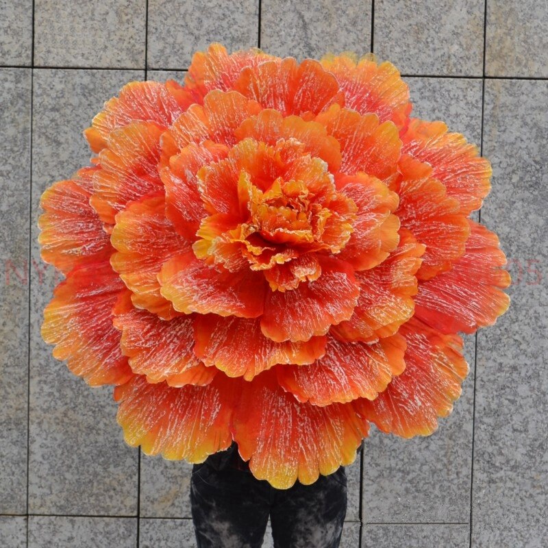 Dans forestilling blomster paraply kinesisk to lag klud paraplyer o un paraguas guarda-chuva parapluie paraply