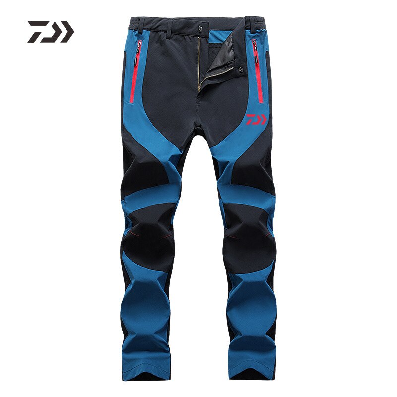 Herfst Daiwa Vissen Broek In Wandelen Broek Waterdicht Winddicht Outdoor Ademende Broek Mannen Sport Vissen Kleding: Blauw / l