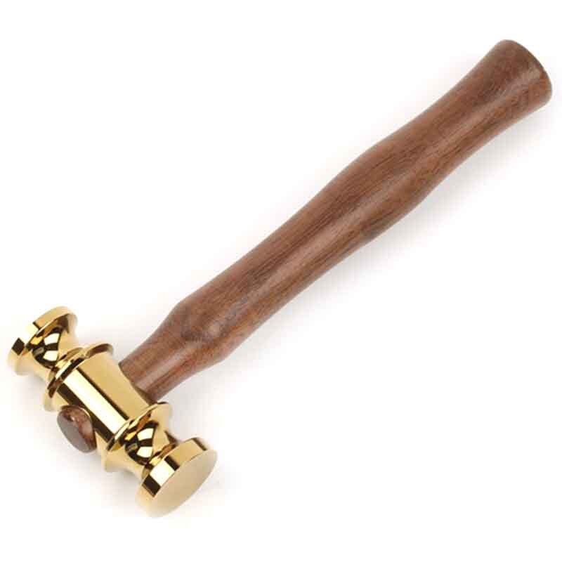 Marteau fait main manche en bois outil artisanal en cuir juge outils à main maillet marteau