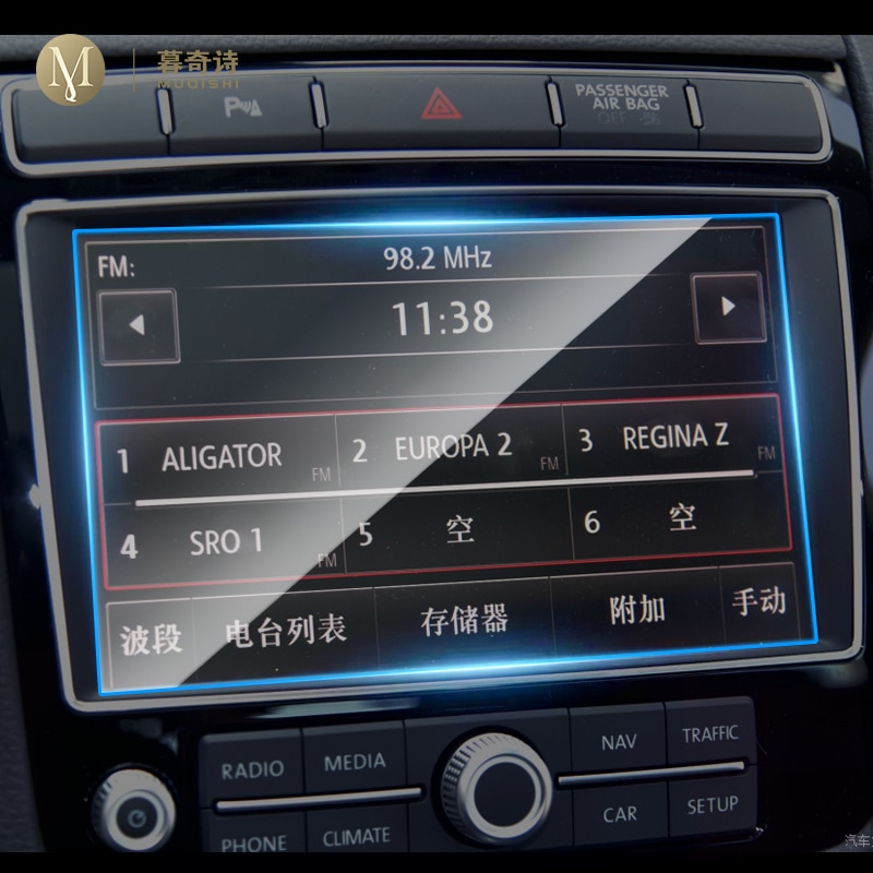 Voor Volkswagen Touareg Auto Gps Navigatie Film Lcd-scherm Gehard Glas Beschermende Film Anti-Kras Film 6.5 8 Inch