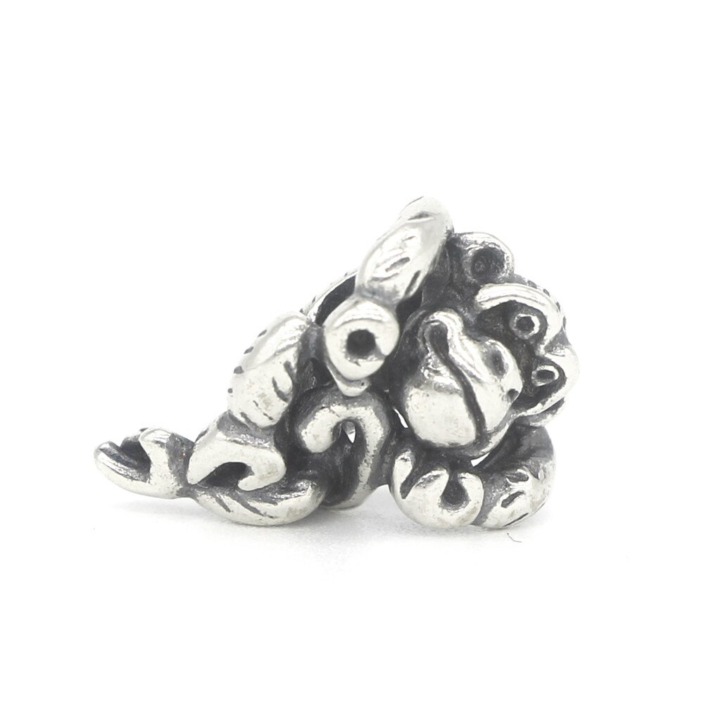 Joyería de muérdago auténtica Plata de Ley 925 orangután... Y Armonía Charm Bead Fit trol europeo 3,0mm pulsera