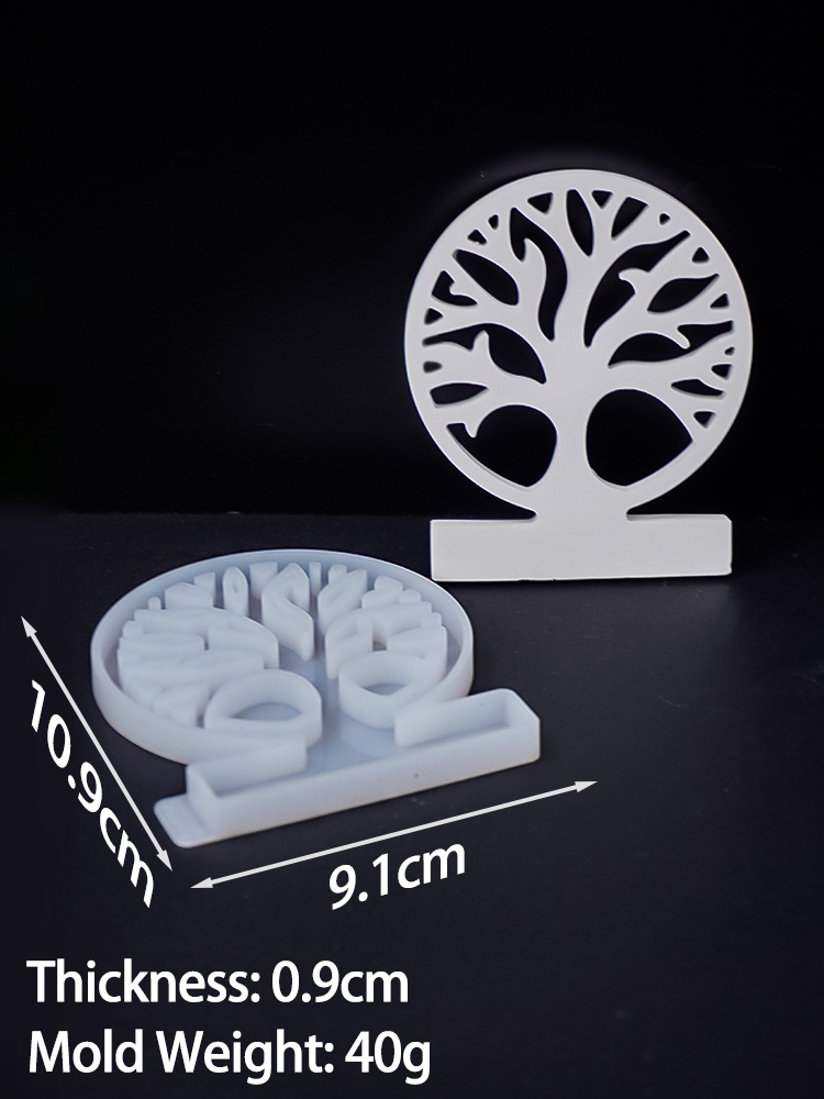 Portavelas de árbol de la vida, molde de silicona DIY hecho a mano, , ramita de árbol, candelabro, molde de yeso, artesanales de fundición, decoración del hogar: Gris claro