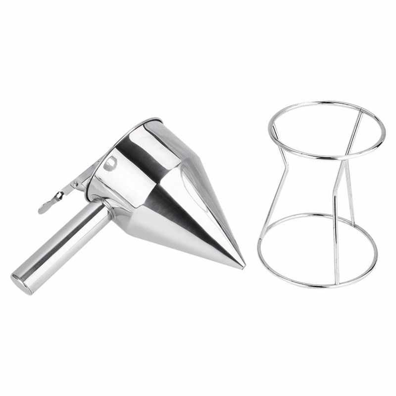 Stainless Steel Batter Pancake Ball Dispenser Cake Cupcake Dough Dispenser Funnel Household Takoyaki Machine Octopus Balls Mak