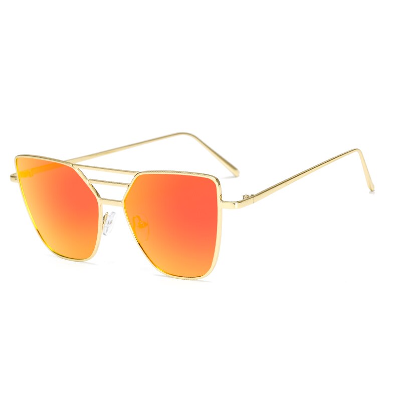 Dames heren kattenoog roze zonnebril dames zonnebril spiegelend dames vierkante zonnebril voor coating oculos merk zonnebrillen