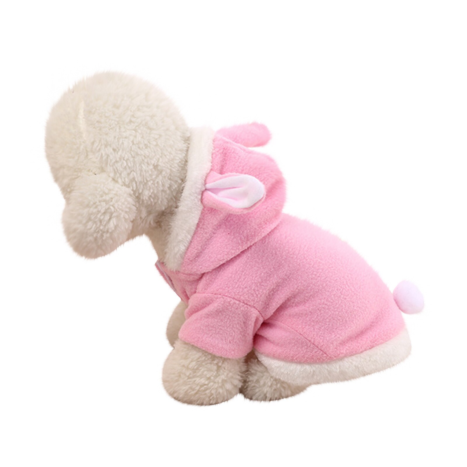 Products For autumn And Winter Dog Pets Dress Up Rabbit Pet Clothes одежда для собак: 1pc-Pink / LAH201222085XS