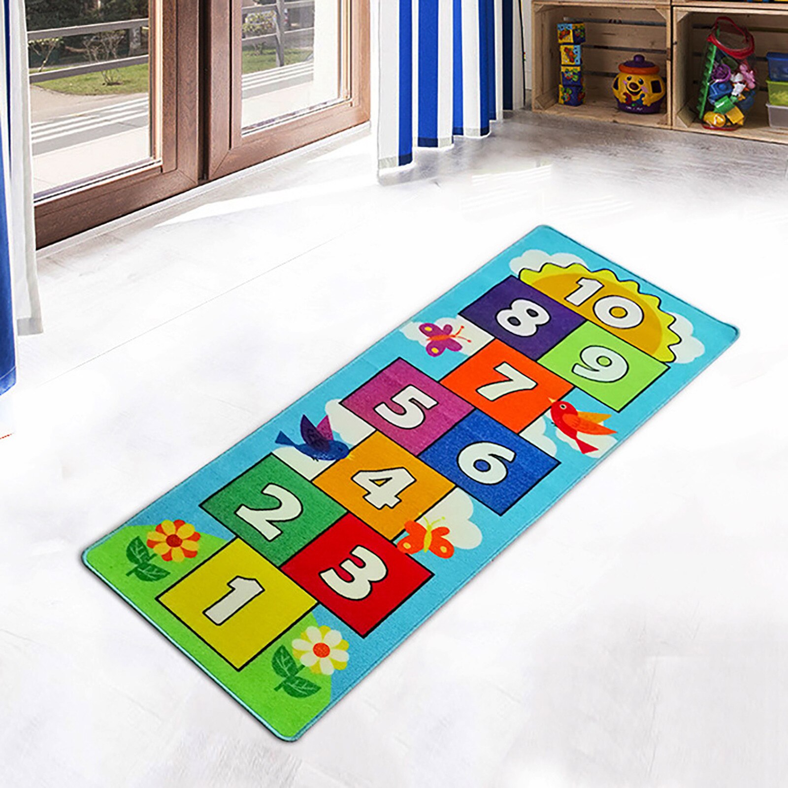 Children's Toys Cute Hopscotch Carpet Anti-slip Mat Children's Game Climbing Mat Fun Car Children's Room Home Decoration