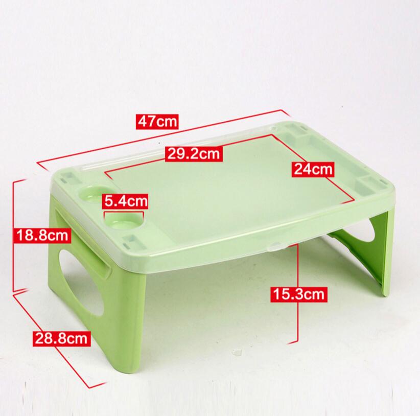 SUFEILE Folding Laptop desk Computer Desk / Mini Coffee Table Storage Plastic Fold Tables with A Small Notebook Car Learning