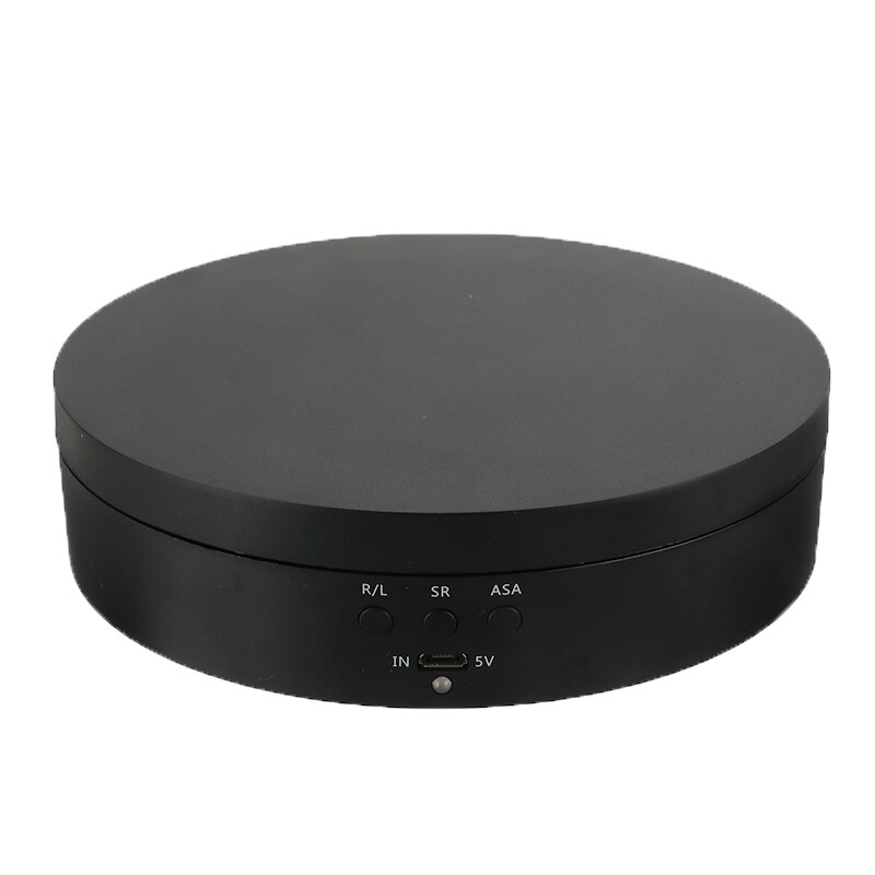 High Power Elektrische Roterende Sieraden Display Stand Base Sieraden Organizer Draaitafel Sieraden Verpakking Display Sieraden Doos: Black