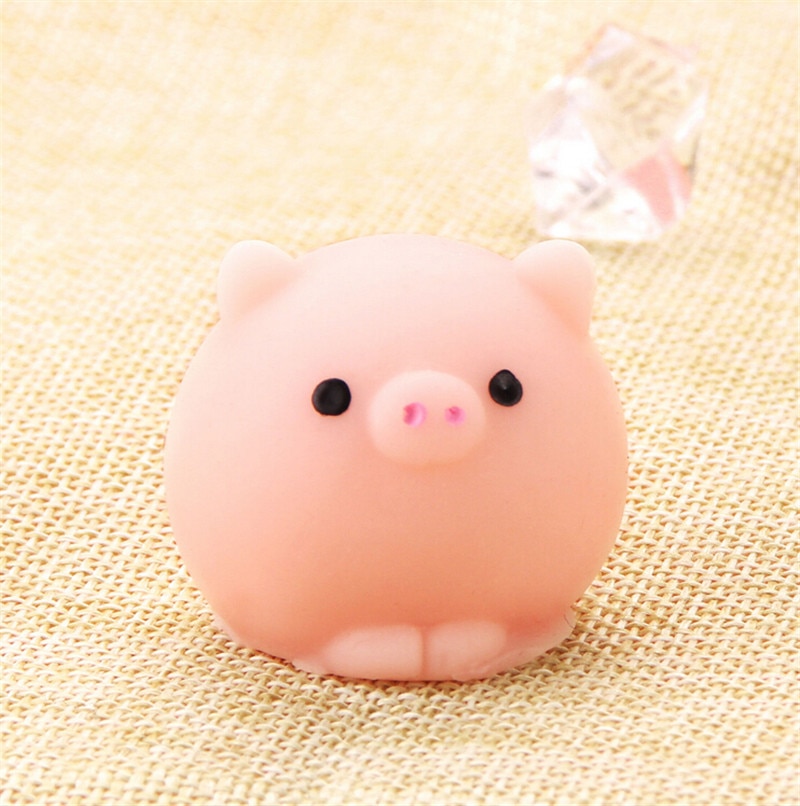 Kawaii Squishy Schwein Ball Mochi Squeeze Gebet Nette Spielzeug Sammlung Spaß Witz Anti-stress Spielzeug Neuheit