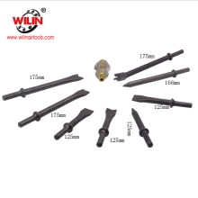 Wilin 168mm 175 mm og 125mm pneumatiske mejsler til lufthammere til flisning af nitning skærende piercing rustende stansetilbehør
