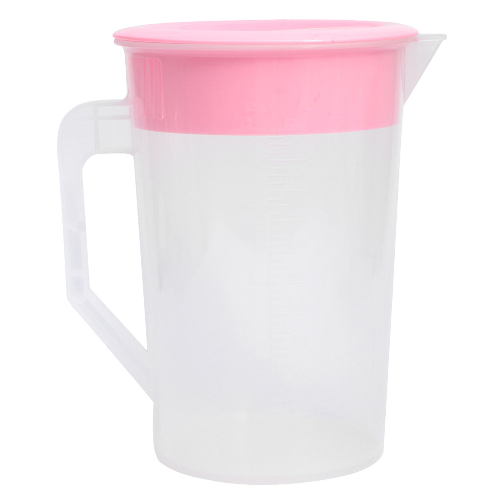 Reusable Cold Drink Water Kettle with Scale Plastic Pitcher with Lid Home Kettle: Default Title