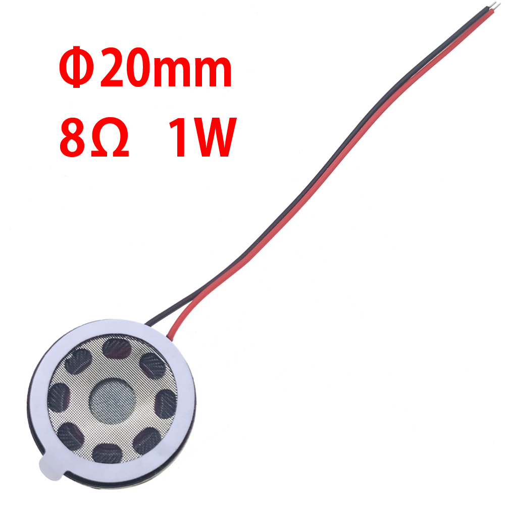 Mini haut-parleur ultra-fin, 8 ohms, 8R, 1w, diamètre 15mm, 18mm, 20mm, 23mm, 25mm, 26mm, haut-parleur pour jouets MP3, téléphones de bricolage: Beige / Bundle 4