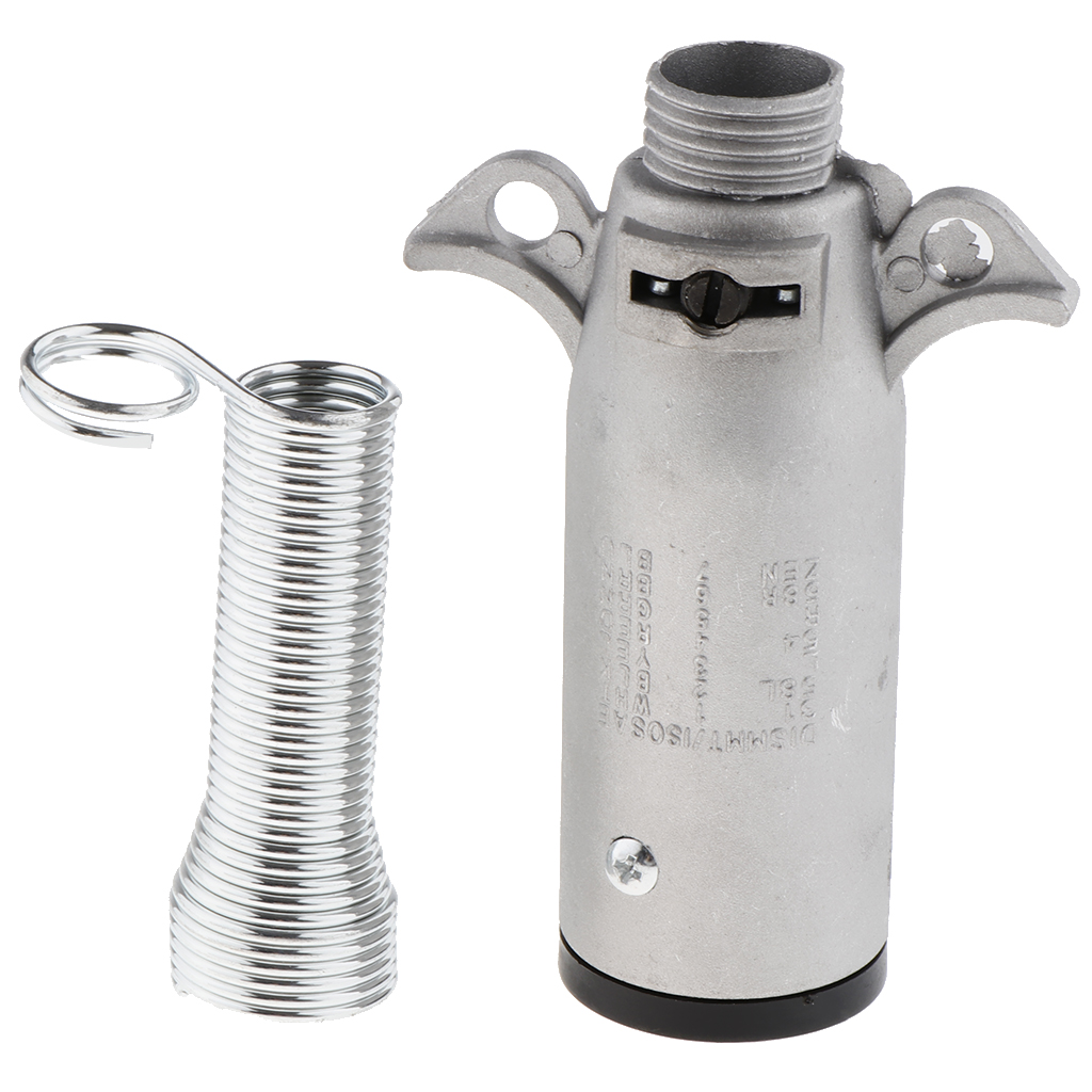 Metal 7 Way Plug Semi Trailer Light Connector Round Split Pin Receptacle