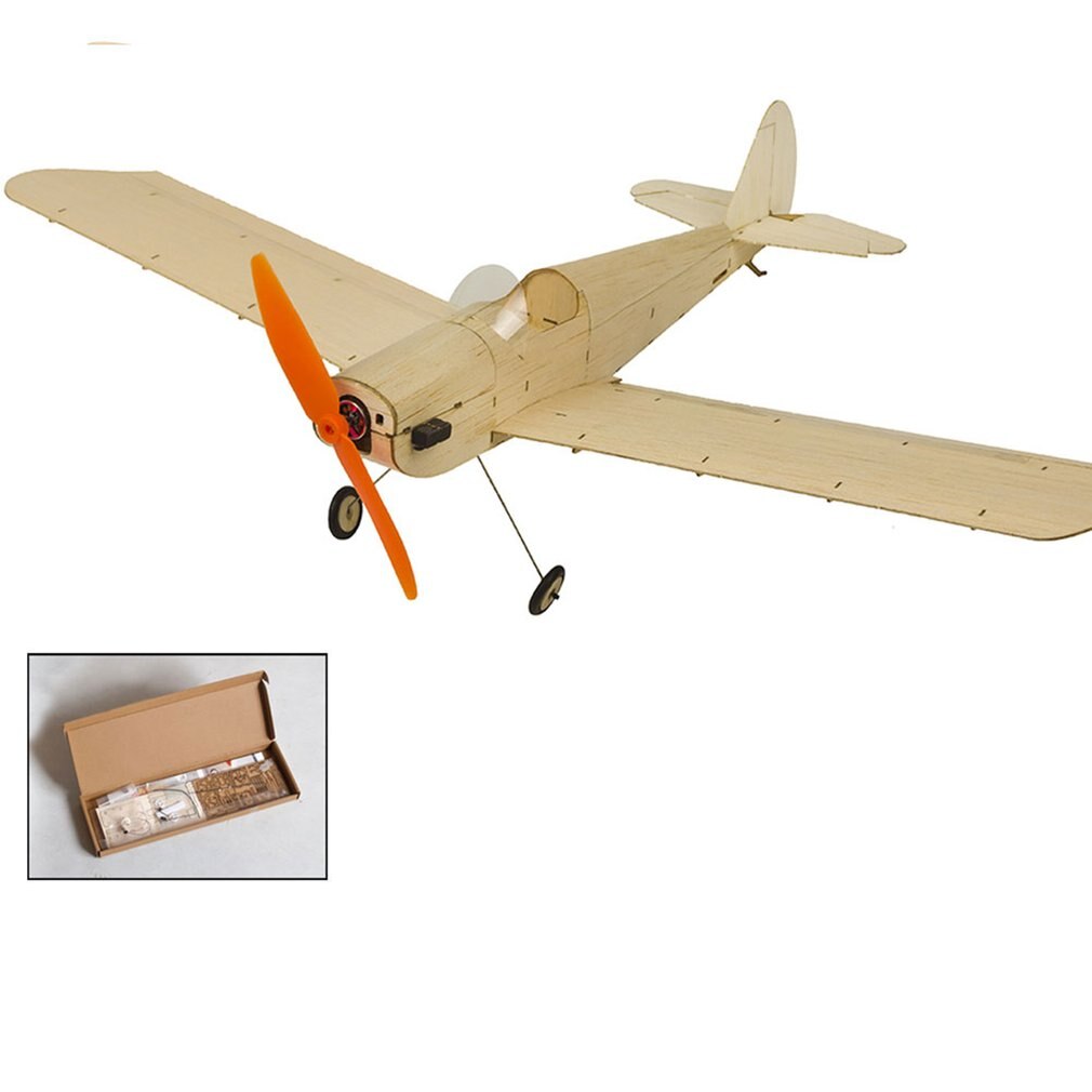 K6 KIT/Electronic Sopwith Pup RC Plane Balsa Wood 378mm Warbird Aircraft Kit with Brushless Power System Aeromodelling Kit