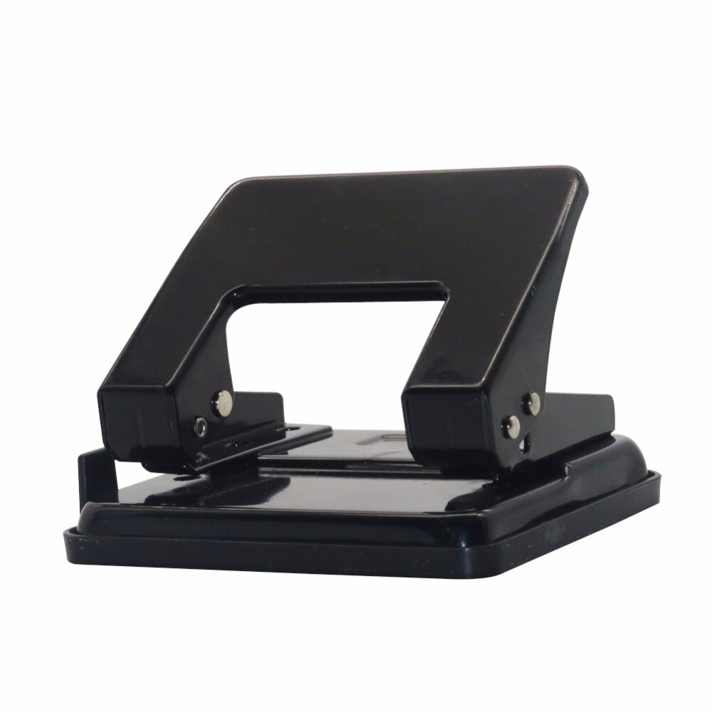 School Office Metal Two Hole Puncher Hand Paper Punch Two Hole Scrapbooking Punches 20 Pages Paper Cutter 1 PC 6mm hole
