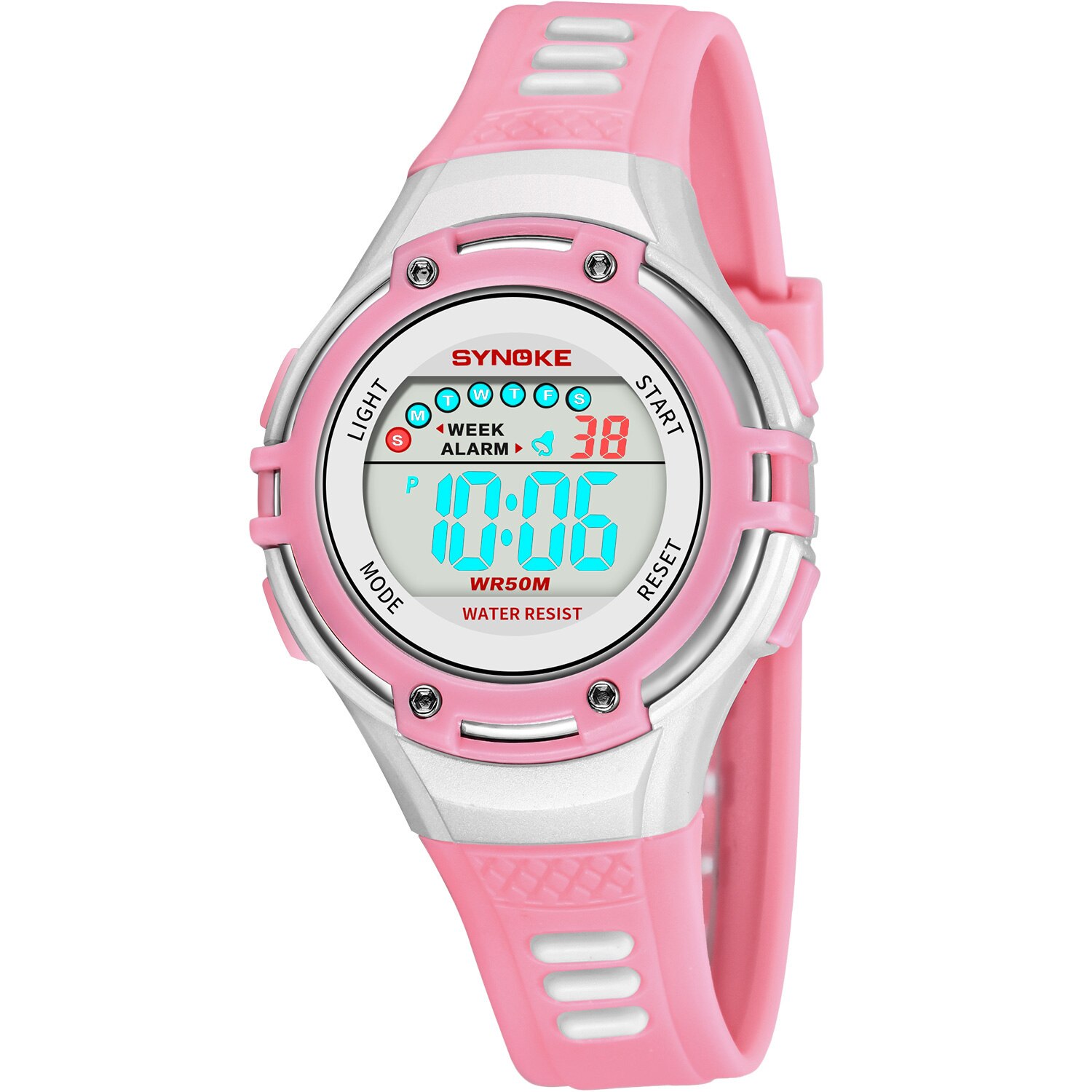 SYNOKE Jongens Horloges Kids Digitale Horloge Waterdicht multifunctionele Chronograaf Nachtlampje Wekker kinderen Cadeau