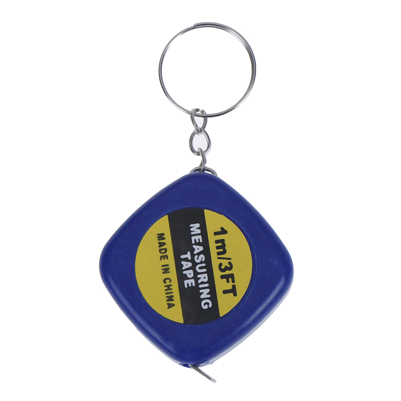 Règle télescopique Simple de 1m/3 pieds, Mini-mètre à ruban, dessin Portable avec porte-clés, règle numérique à 3 couleurs, outils de mesure de la percussion: Bu