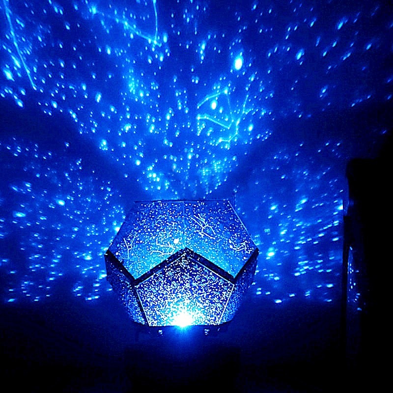 Galaxy sky projektor stjerne nat lys led lampe indretning med batteri fjernbetjening soveværelse belysning værelse romantisk 3 farver personali