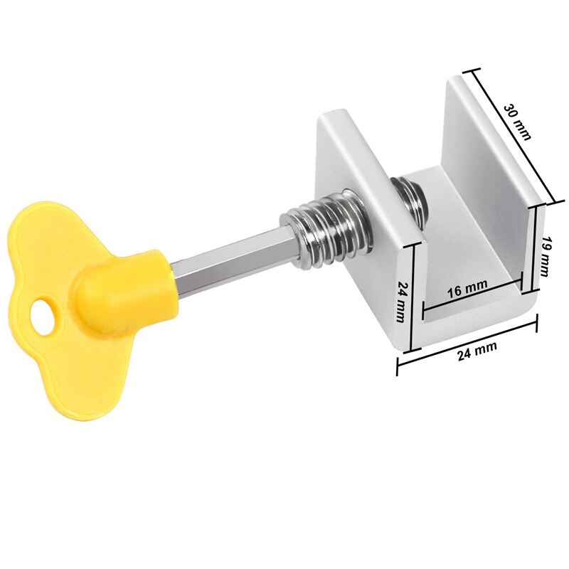 8 Pack Adjustable Sliding Window Locks Stop Door Frame Security Locks