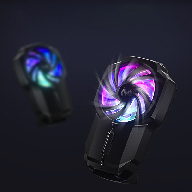 Novo fl05 telefone móvel radiador silencioso rgb ventilador telefone jogo ao vivo telefone móvel ar-dispositivo de refrigeração rápida
