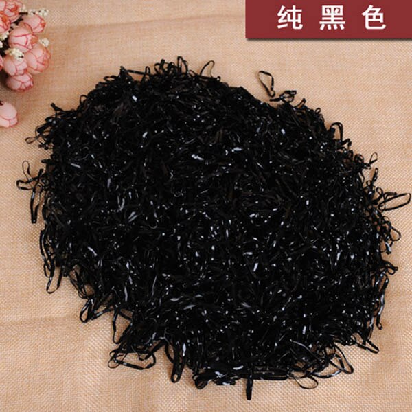 4000pcs BIG Hair bands high elastic hair one-time small rubber band color elastic children: A