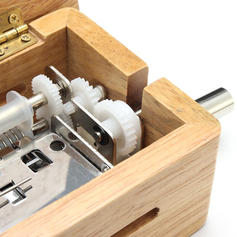 15 Tone Hand Music Box With 10 Paper Tape Puncher Wooden Box And Music Sports Box Paper With Hand Shake Music Box