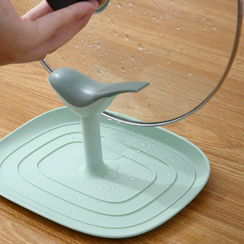 Kitchen Spatula Ladle Shelf Bird Shape Spoon Rest Pot Lid Holder Rack Cover Strainer Pad Multifunction Stand Containers