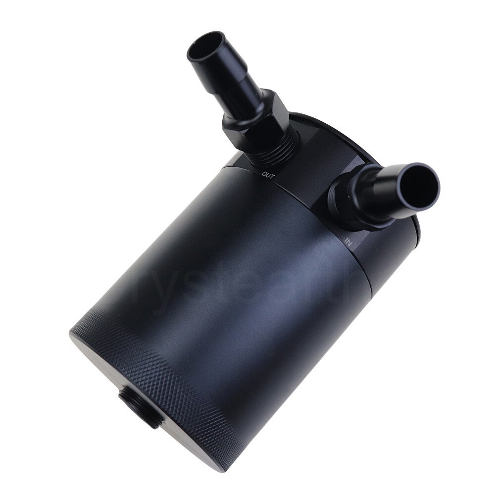 Universal Oil Catch Can Compact Baffled 2-Port Aluminum Reservoir Oil Catch Tank Fuel Tank For Honda Toyota Nissan Mazda Ford