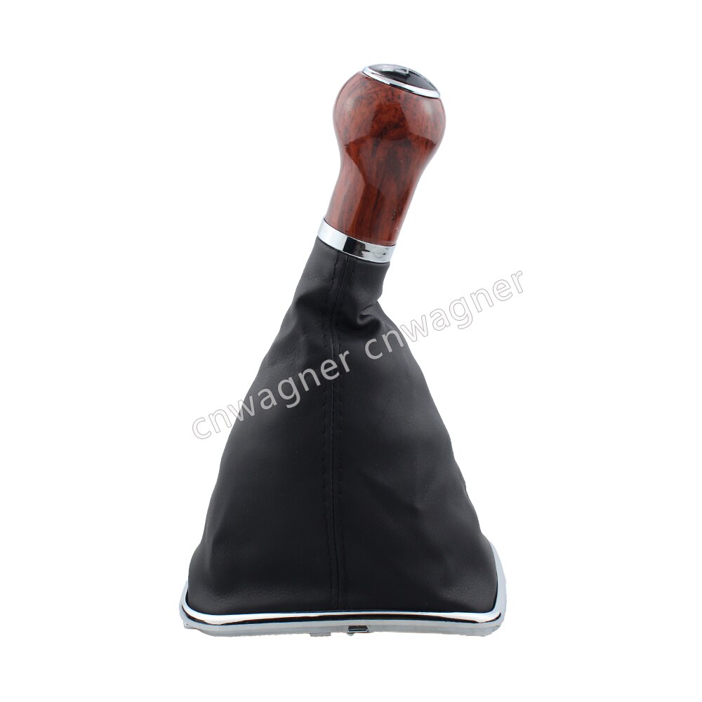 12mm Wood Grain Gear Shift Knob Lever Shifter Gaitor Boot For Volkswagen VW 1999-2004 Golf 4 IV MK4 GTI R32 Bora Jetta