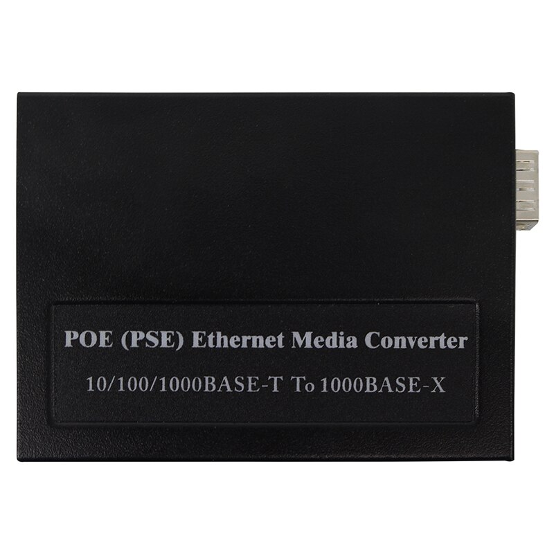 10/100/1000base-t à porta da fibra 1000base-x e às portas rj45 poe (pse) ethernet media converter suporta a função MDI-MDIX automática