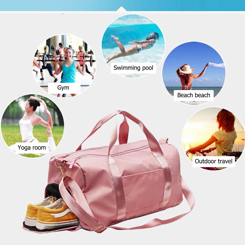 Multifunction Sports Gym Shoulder Bag Women Men Large Campacity Nylon Travel Pocket Fitness Waterproof Training Handbags