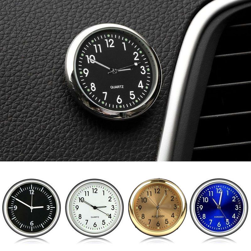 Car Clock Luminous Mini Auto Internal Stick-On Digital Watch Dashboard For Car Electronic Meter Car Clock Mechanics Nightlight
