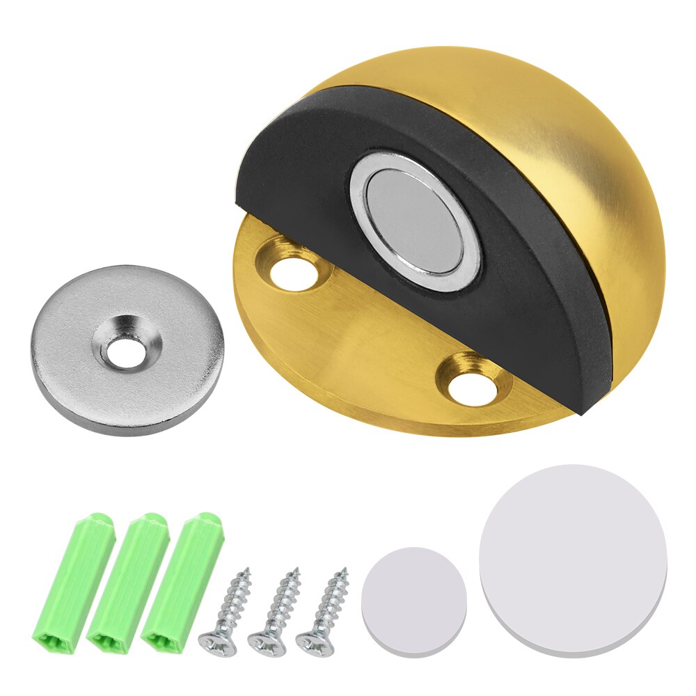 Topes de puerta con imán de acero inoxidable de HOOMIN, tope para puerta, herrajes para muebles, soporte para puerta, mejora para el hogar