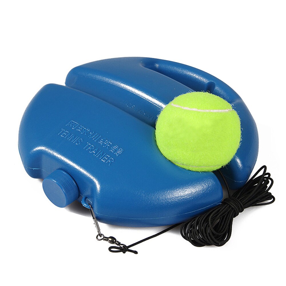 Entrenador de pelota de tenis de una sola persona, pelota azul de auto-Estudio, Ayuda de entrenamiento, herramienta de práctica, suministro con Base de cuerda elástica